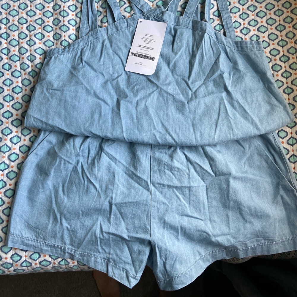 Denim romper